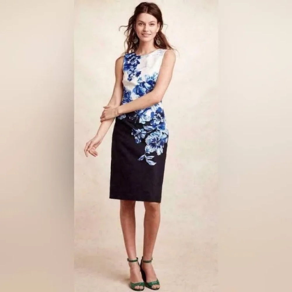 Anthropologie Dresses Anthropologie Maeve Vanda Floral Sheath Dress Sz 0